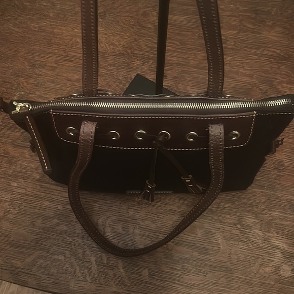 Dooney & Bourke Canvas Wakefield Tassel Tote - Picture 9 of 12